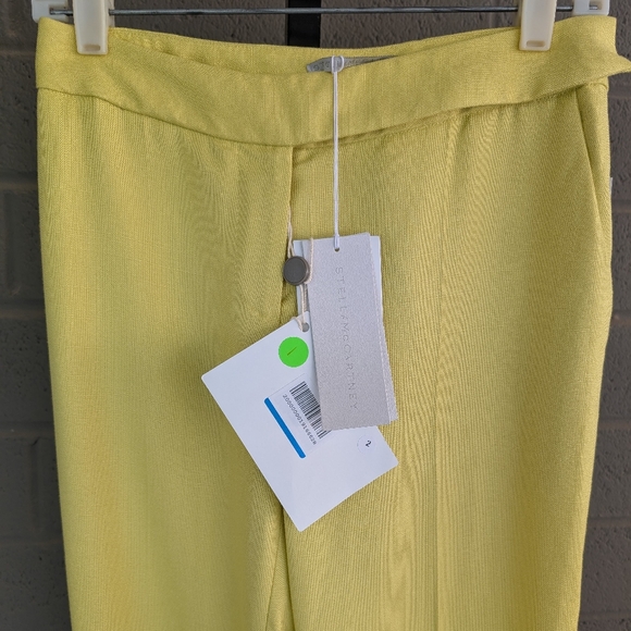 NWT Stella McCartney Low Waist Slin Pants in Citrus Size IT38/US2-4 - Picture 7 of 17